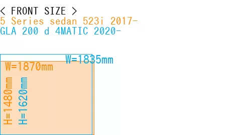 #5 Series sedan 523i 2017- + GLA 200 d 4MATIC 2020-
